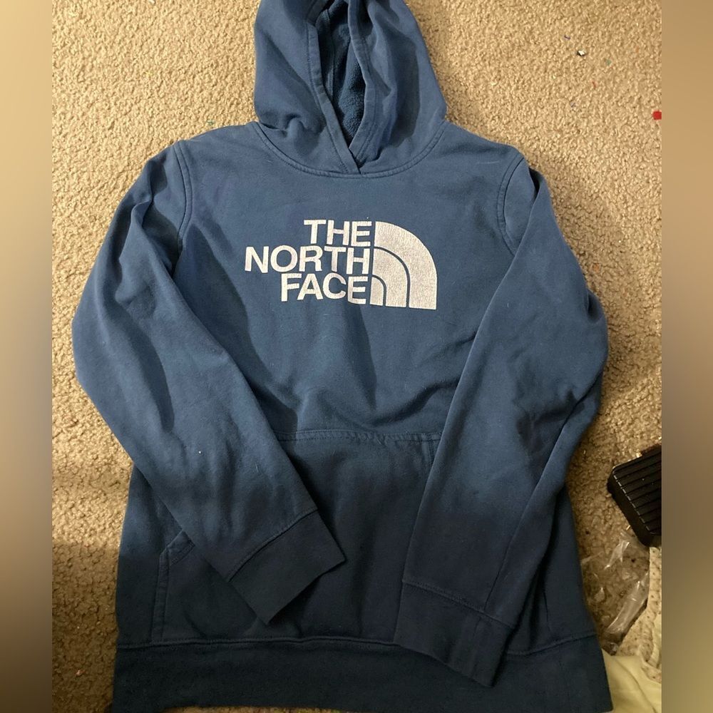 Blue The North Face Hoodie Sweatshirt